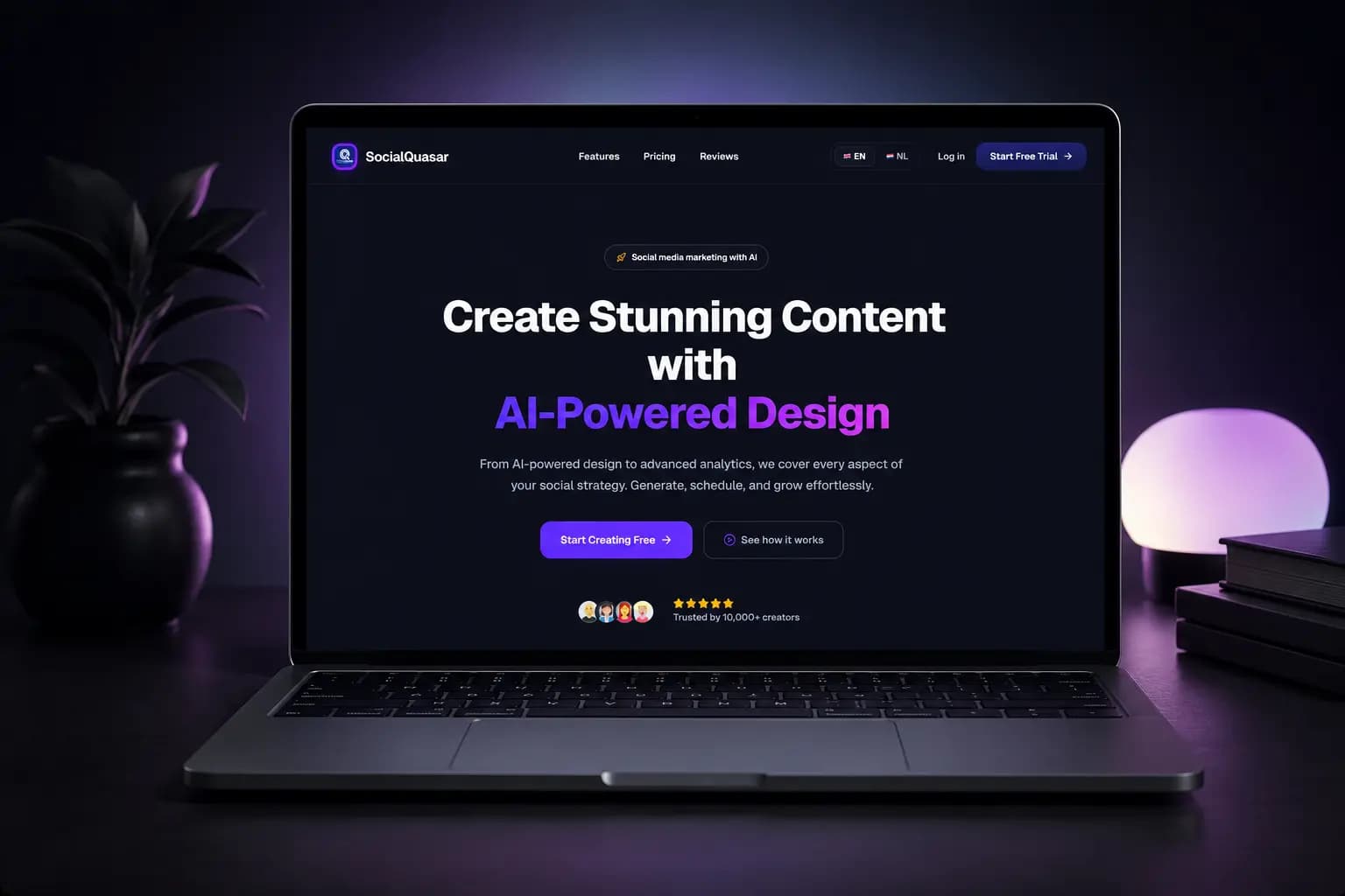 SocialQuasar: AI Automation SaaS