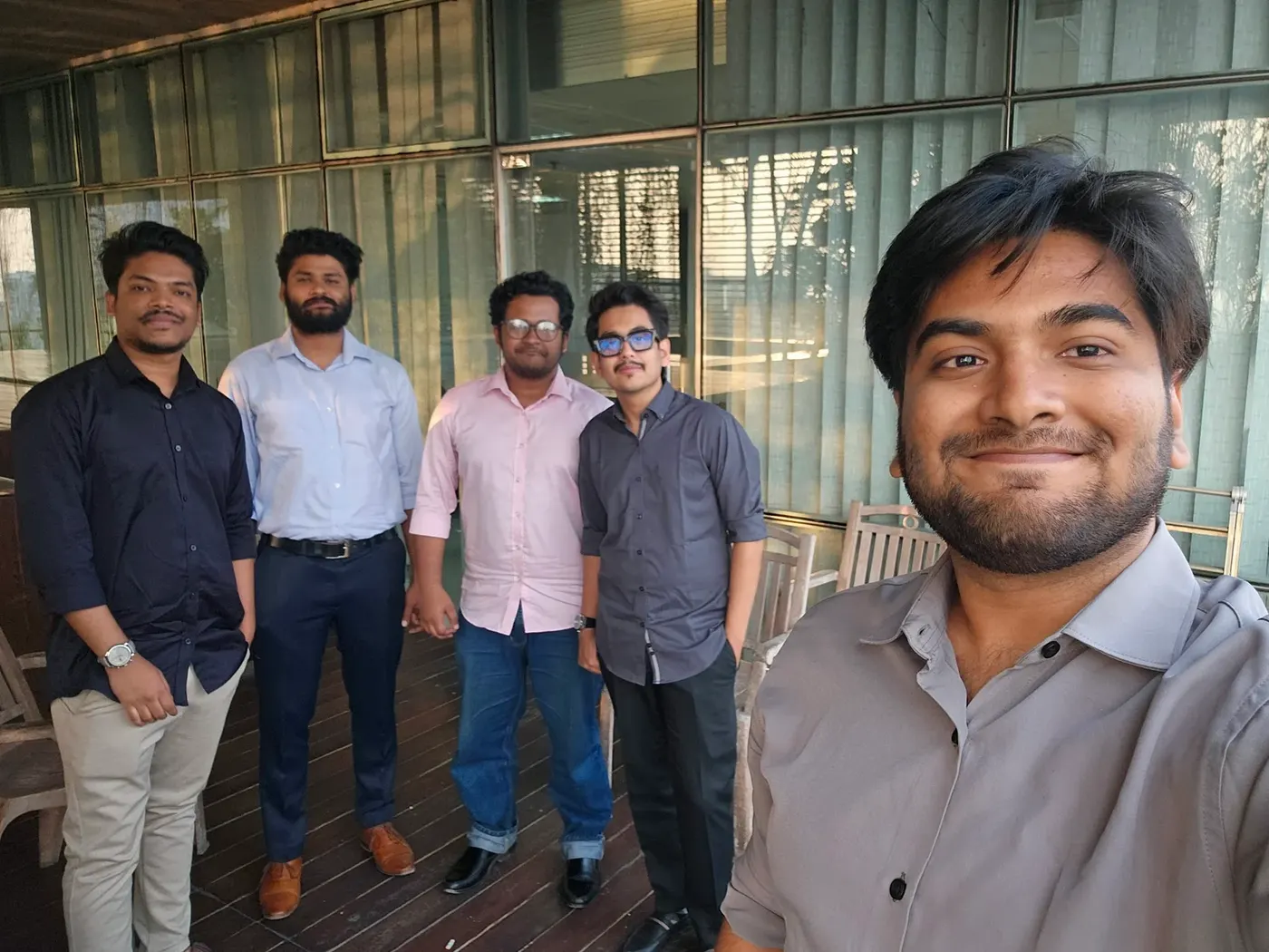 The CodeMyPixel team with the Aaladin team outside their Gulshan office.